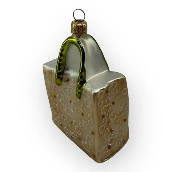 Nordstrom at Home Glass Purse Handbag Christmas Ornament Made in Poland - Picture 4 of 15